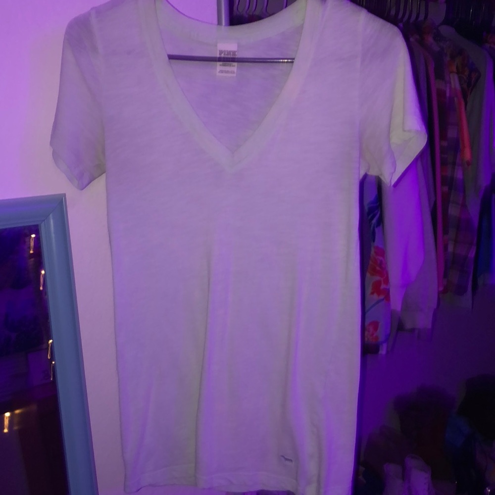 PINK v-neck tee